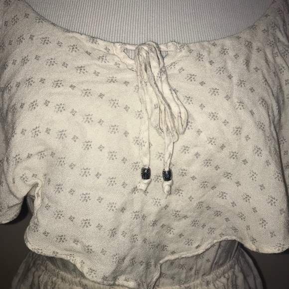 American Eagle Cream Fit And Flare Dress - Picture 2 of 8